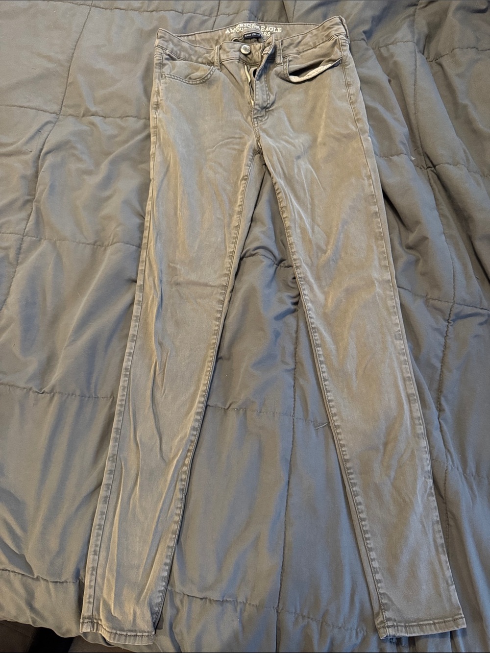 American Eagle Outfitters Skinny Pants in Light Gray